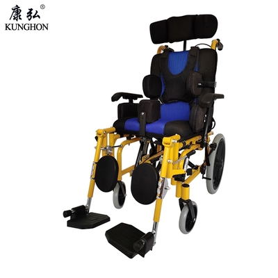 脑瘫儿童轮椅铝合金框架可折叠