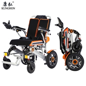 轻便便携电动轮椅500W有刷电机电磁刹车靠背可躺智能控制器品牌锂电池
